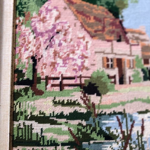 Framed Landscape Tapestry Art with Gold Frame - Picture 5 of 15